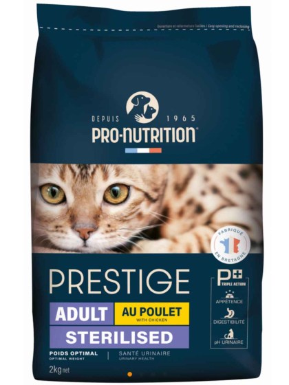 Pro Nutrition Prestige Crocktail Cat Adult Sterilised Chicken 2kg